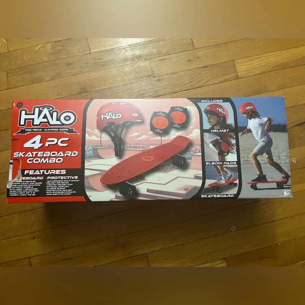 Halo Skateboard Combo Set - Bold Red - Picture 2 of 3